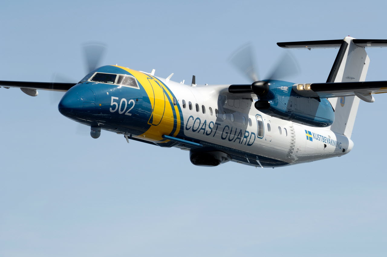 Aircraft KBV 502 in the air