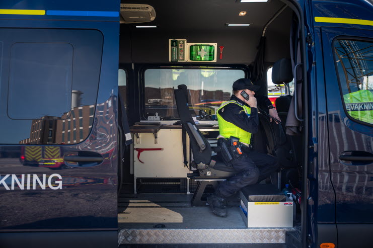 Kustbevakare i arbete